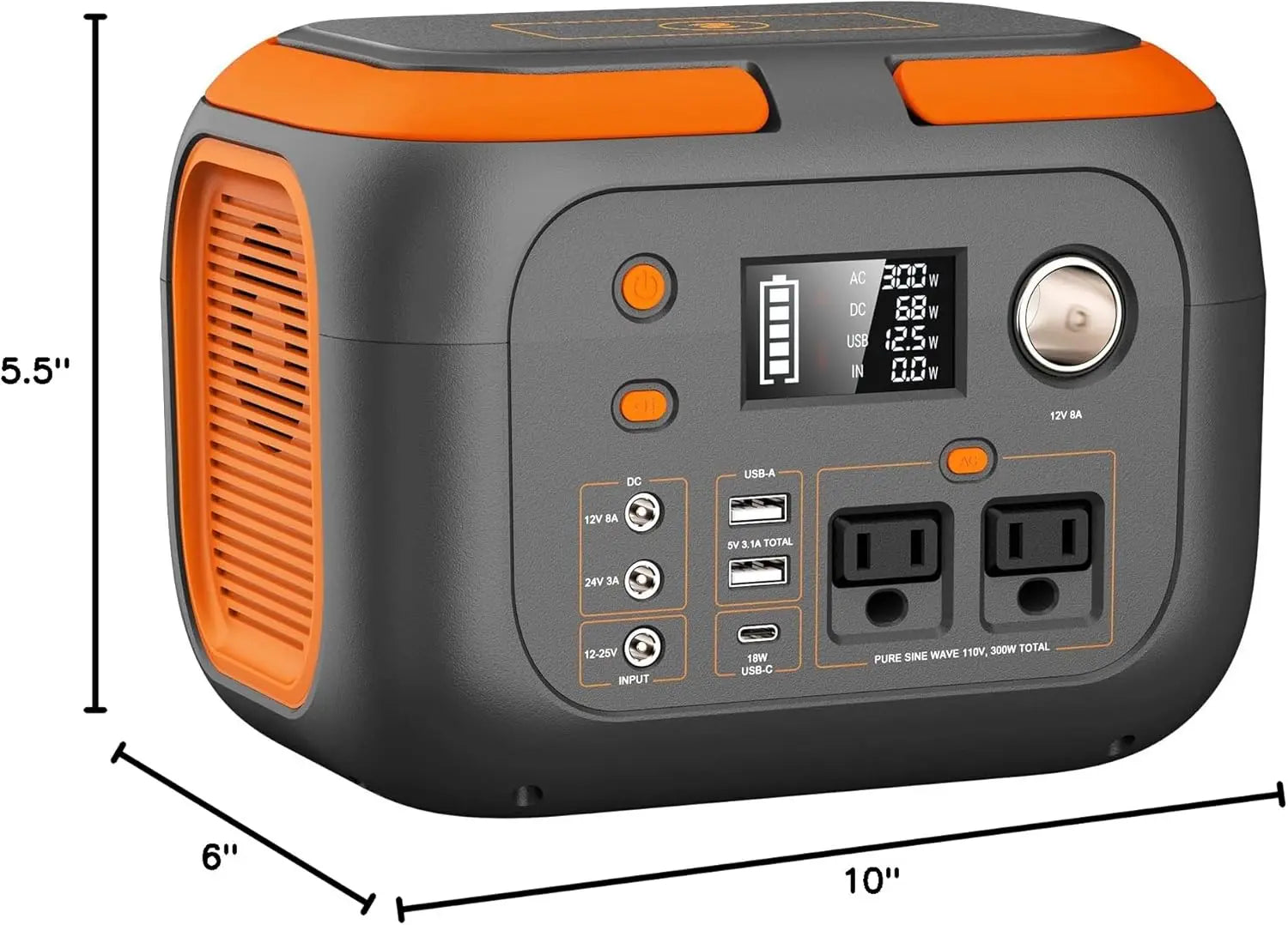 Portable Power Station - Solar Generator for Camping & Home
