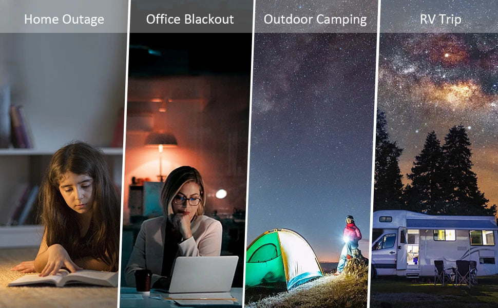 Portable Power Station - Solar Generator for Camping & Home