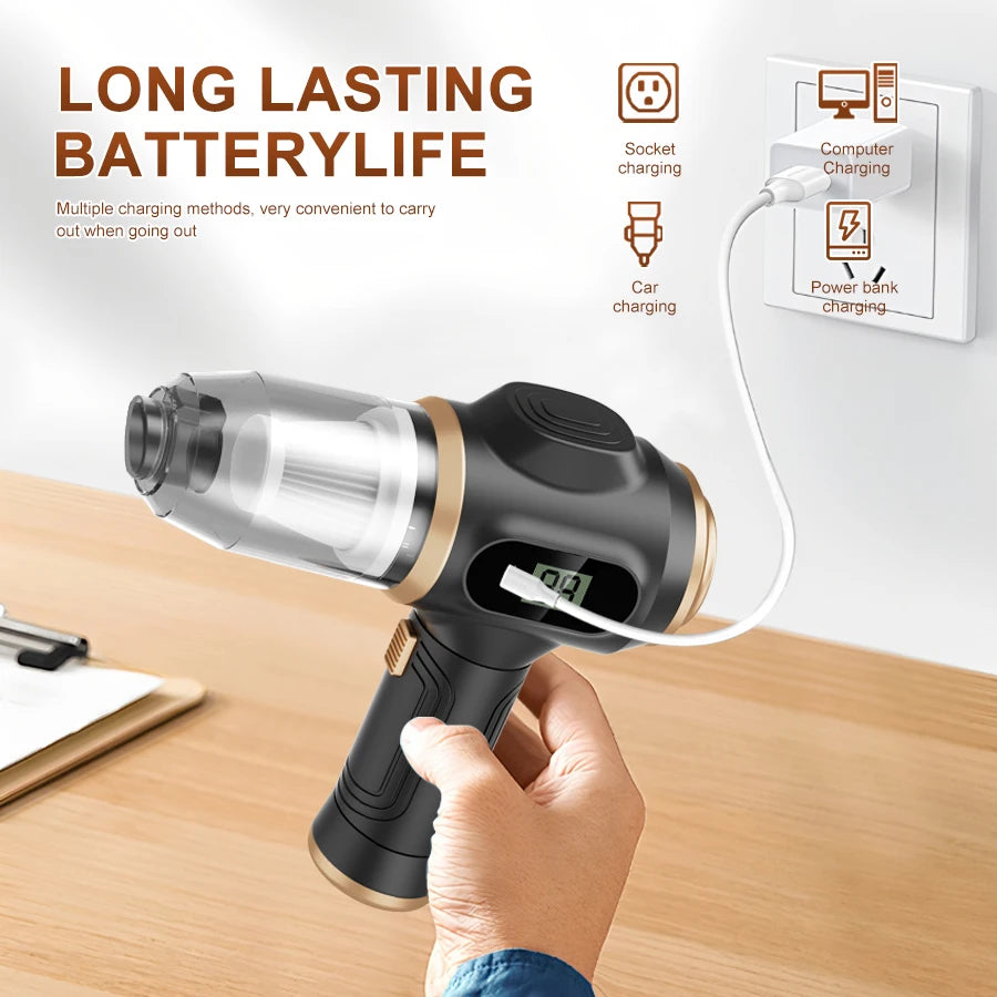 Pet Hair Cordless Handheld Vacuum — Powerful Suction for Dog & Cat Hair, Car & Home